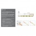 Светодиодная лента COB ССТ 608 LED/м, 12(6+6)Вт/м,12В, CRI90, 700-1500Лм./м 5000х8мм, IP20, два канала 3000К+6500K