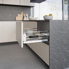 УНИКА HT/UNICA HT Сетка в базу 600 выдвижная с доводчиком, отделка хром