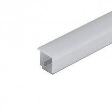 Профиль 1110 + PC Профиль для LED подсветки врезной, L=3000 мм, отделка белый матовый