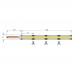 ОБРАЗЕЦ ленты светодиодной COB ССТ 608 LED/м, 12(6+6)Вт/м,12В, CRI90, 700-1500Лм./м 500х8мм, IP20, два канала 3000К+6500K