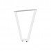 Опора для стола V-образная Лиссабон, l.560, h.720, отделка белый бархат (матовый)