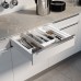 Легно флекс/Legno flex Емкость для столовых приборов в базу 450-600 (355-505x472), отделка белая