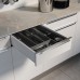 Легно флекс/Legno flex Емкость для столовых приборов в базу 450-600 (375-525х472), отделка орион серый