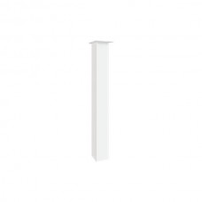 Нога для стола Выборг, h.720, отделка  белый бархат (матовый)