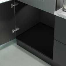 Поддон гигиенический в базу 900/16, модель "А", отделка черный бархат (матовый)