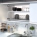 Сушка Элит/Ellite 1-уровневая в базу 1200/16, с рамкой, поддон (сталь), отделка хром